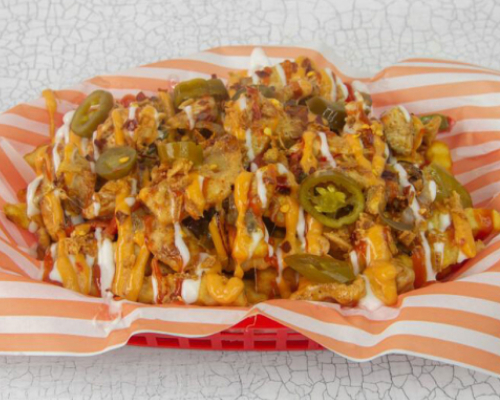 Loaded Fries Served in Burgerico's Restaurant in Glasgow